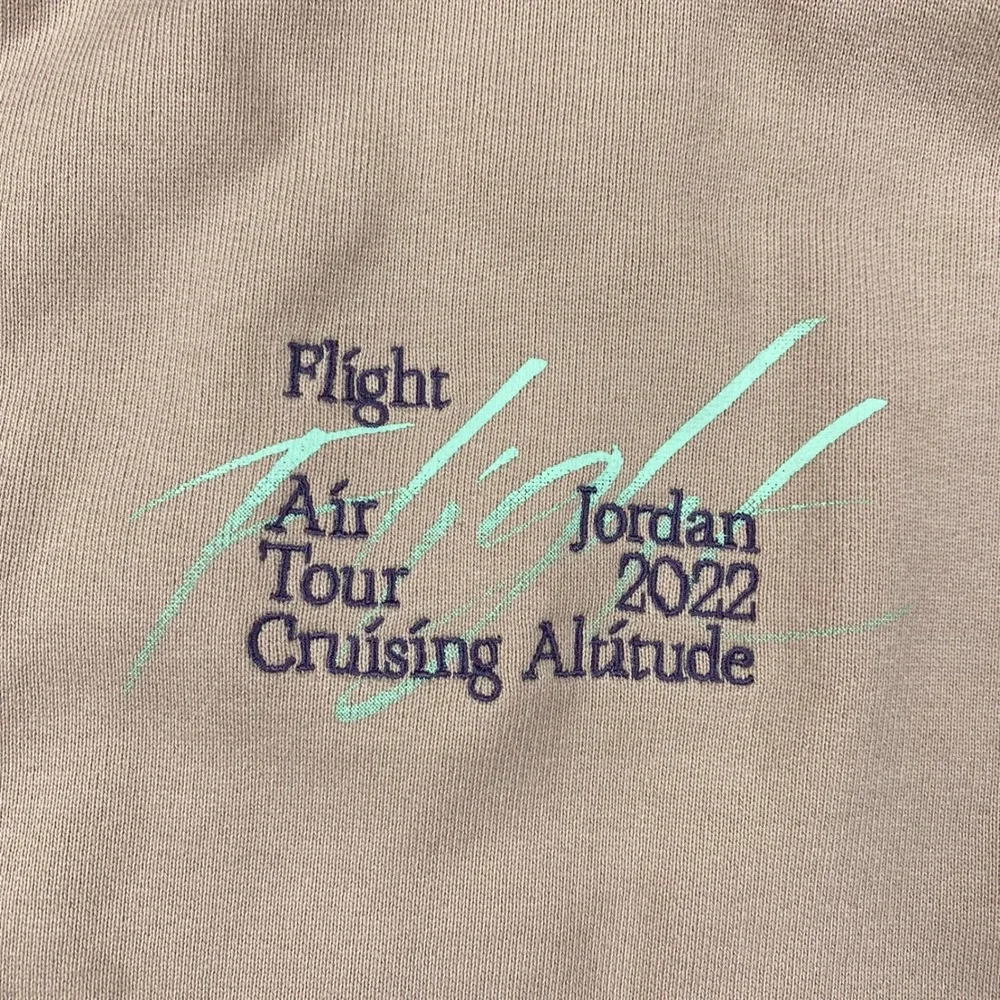 Nike Air Jordan‎ Flight Heritage Tour Hoodie DM1394-601 Pink$120 Mens Size L NWT
